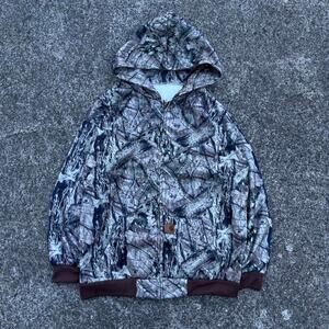 Camo Polyester Hoodie Size Medium Streetwear Pullover Realtree print